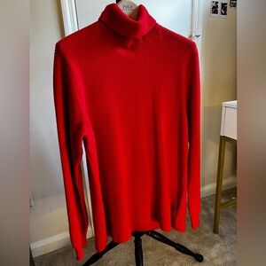Johnstons of Elgin Red Turtleneck Sweater